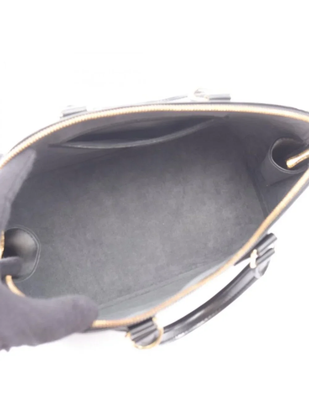 Louis Vuitton Handbag Alma Epi Noir Leather - Picture 3 of 11